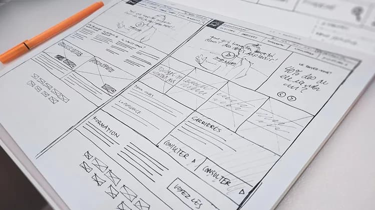 Technical planning documents used during web product delivery