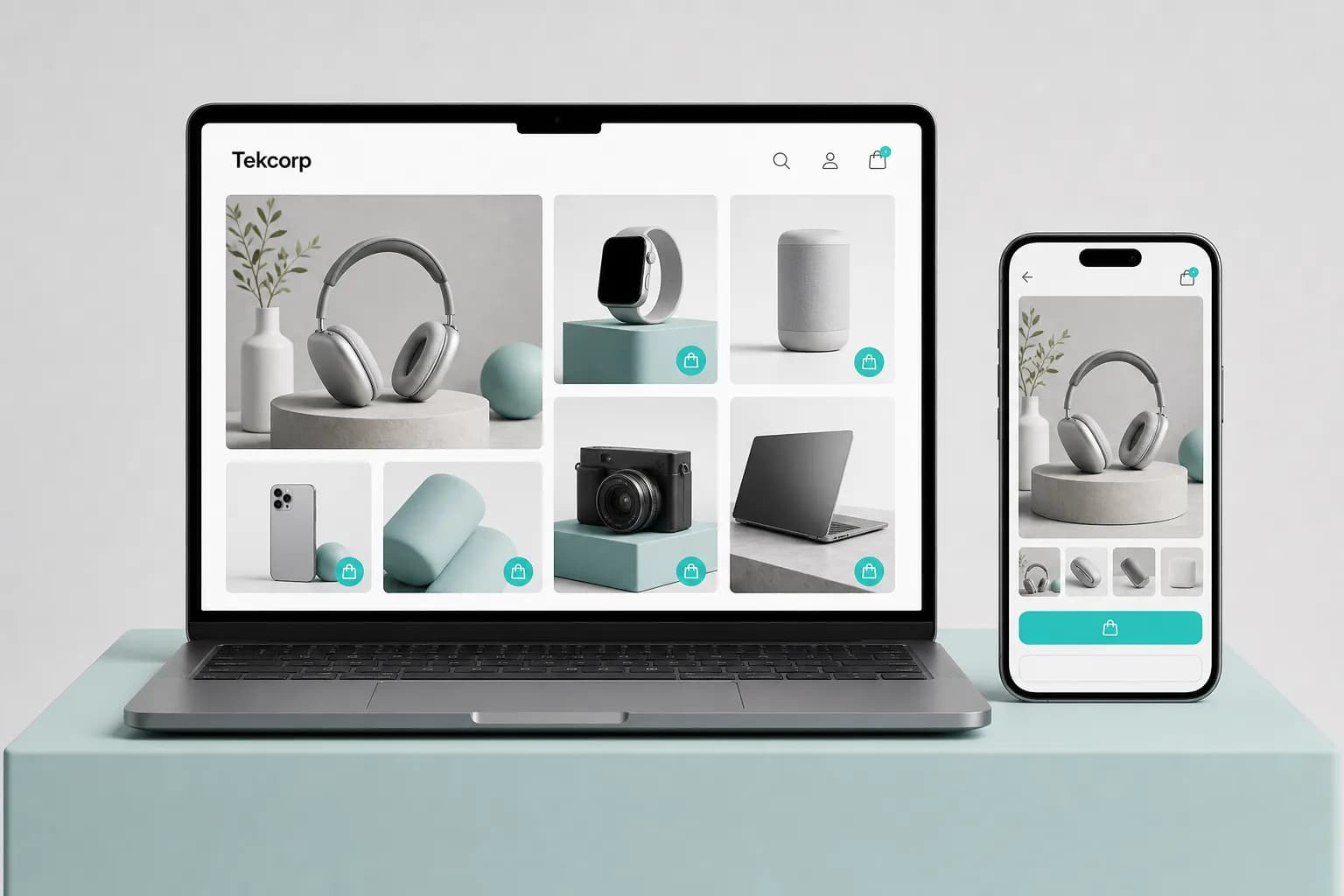 Tekcorp ecommerce storefront and operations platform